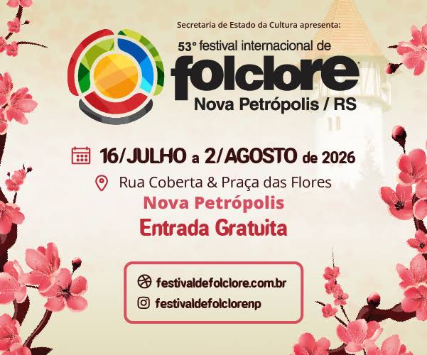 O sonho começa na plateia, cresce nos grupos folclóricos e floresce na corte do Festival de Folclore de Nova Petrópolis
