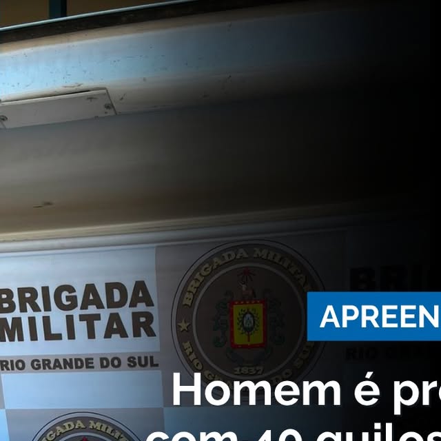 Homem é preso por tráfico de drogas e mais de 40 quilos de maconha são apreendidos em Canela