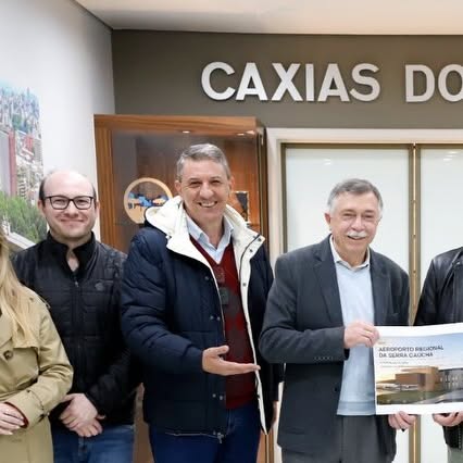 Prefeitos de Gramado e Caxias do Sul tratam sobre o Aeroporto de Vila Oliva