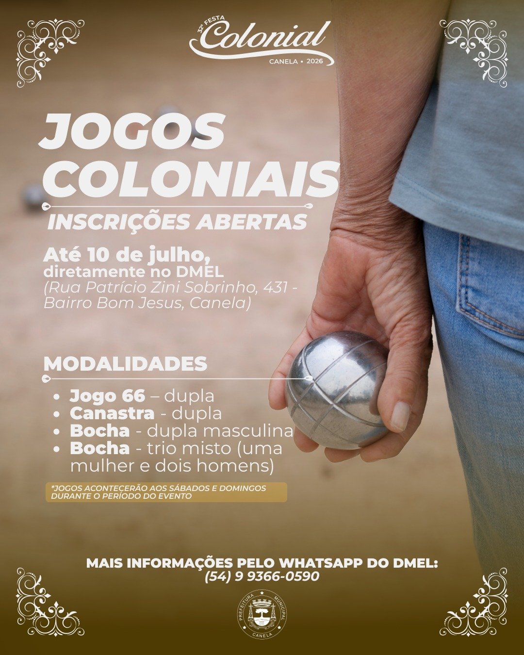 Inscrições para os Jogos Coloniais encerram no dia 10 de julho