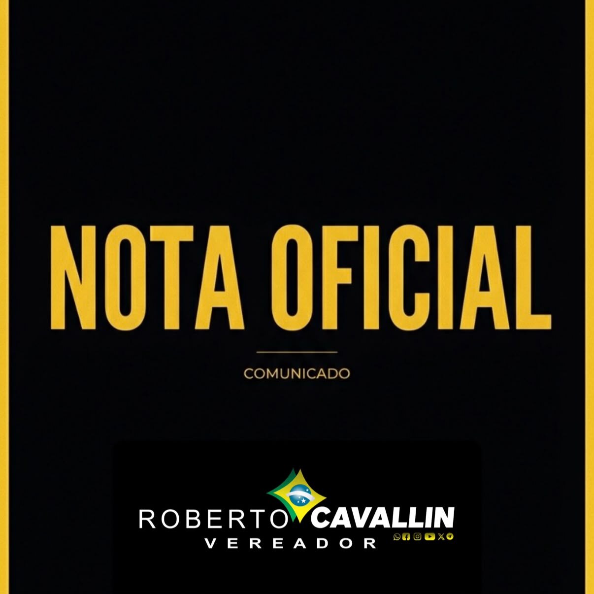 Vereador Roberto Cavallin emite Nota de Repúdio ao indeferimento do pedido de CPI da Corsan