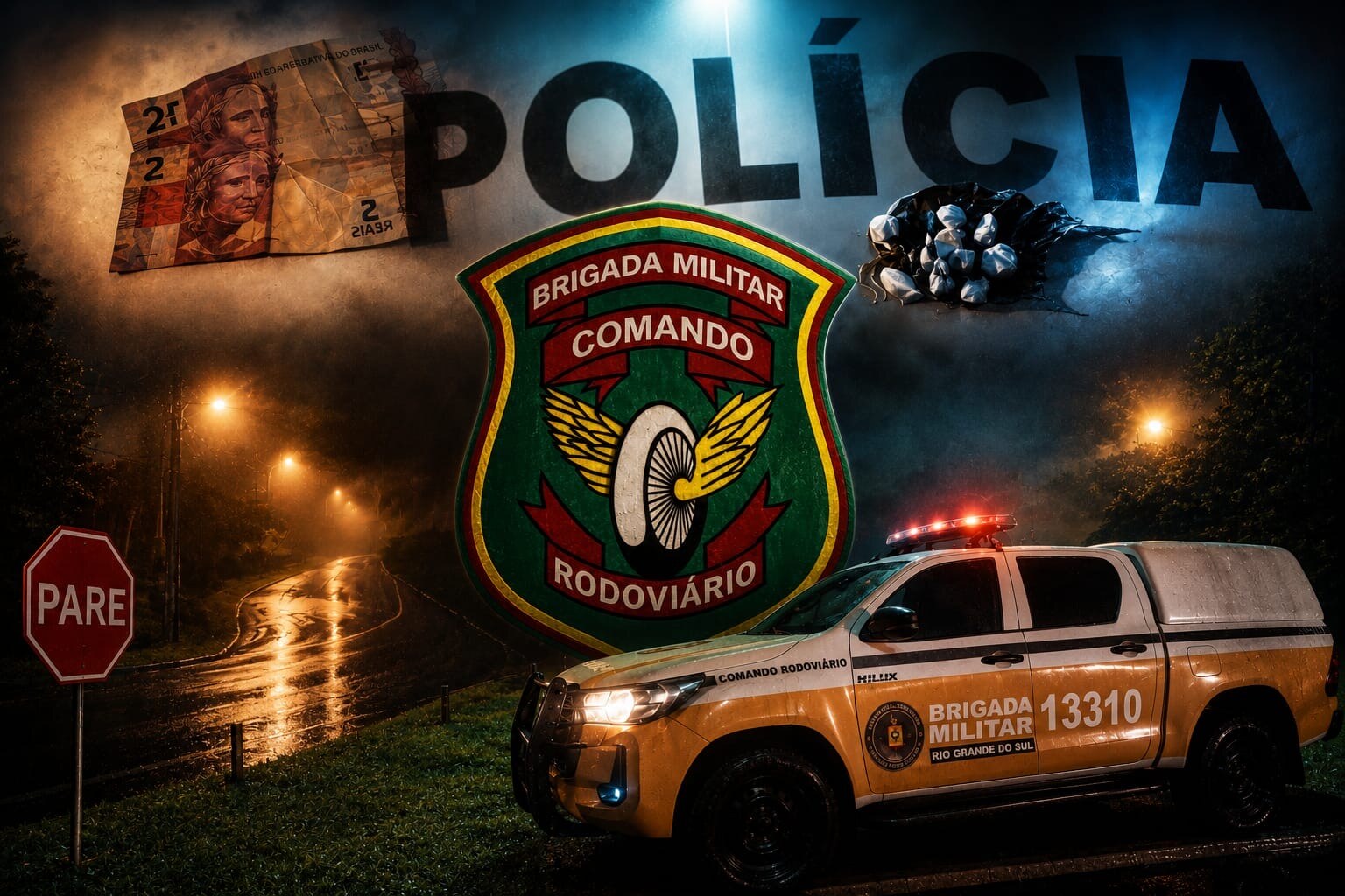 Policiais do Batalhão Rodoviário com sede em Gramado realizam esta semana uma prisão por tráfico de entorpecentes em Gramado