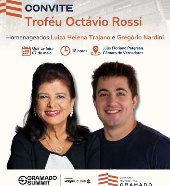 Luiza Trajano e Gregório Nardini serão homenageados na Câmara com prêmio de Inovação
