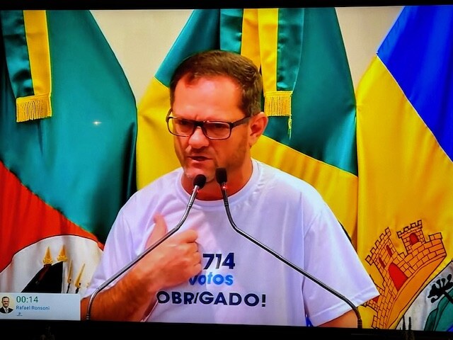 Ronsoni anuncia que deixa o cargo de Chefe de Gabinete e retorno à Câmara de Vereadores de Gramado