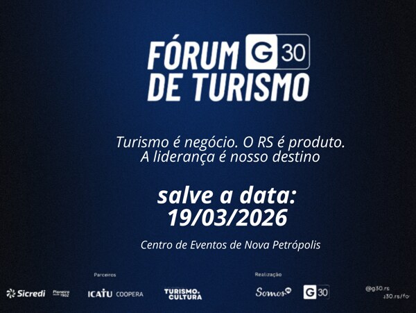 Nova Petrópolis sediará o Fórum G30 de Turismo no Centro de Eventos