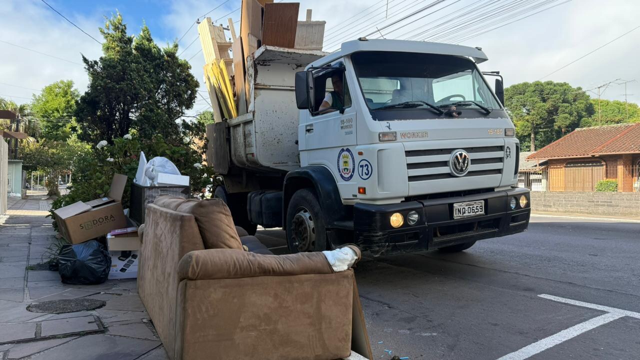 Bota-Fora no Centro de Canela recolhe cerca de 10 toneladas de resíduos volumosos