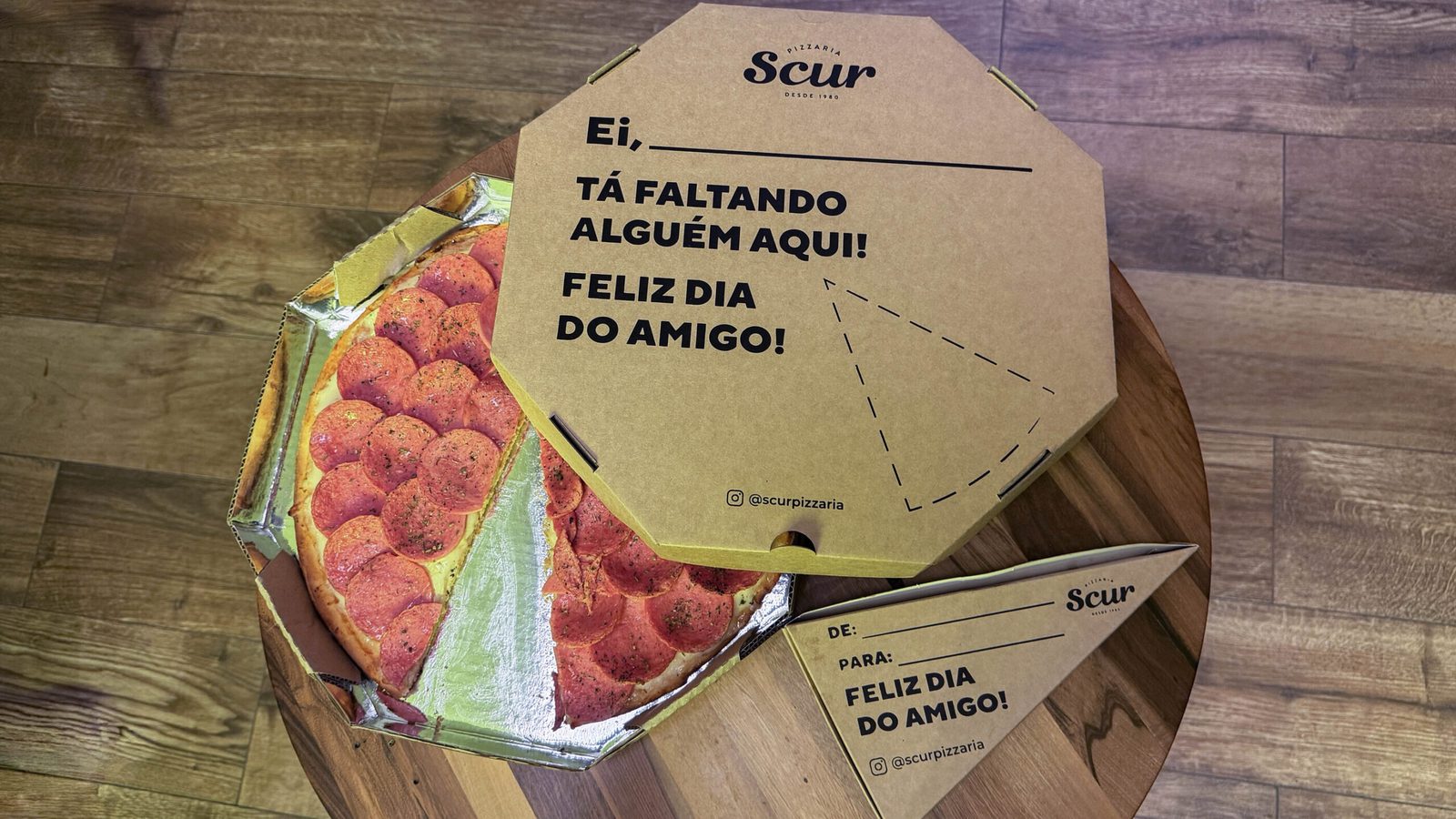 Scur Pizzaria mobiliza amigos com ação especial na Serra Gaúcha