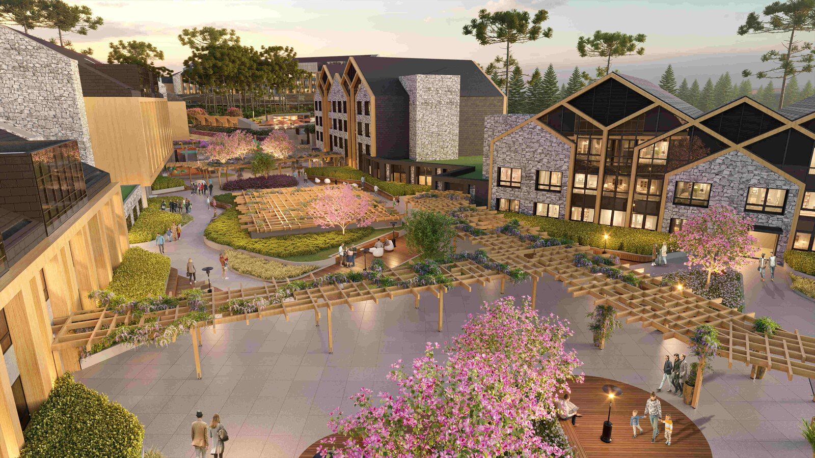 Residence Club Hard Rock Hotel Gramado avança para fase estrutural com múltiplas frentes de trabalho e produção industrializada