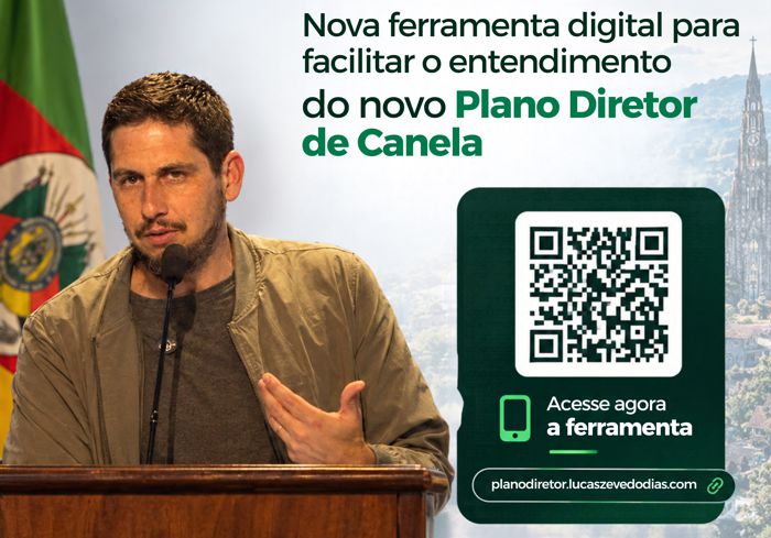 Lucas Dias cria ferramenta digital para facilitar o entendimento do novo Plano Diretor de Canela