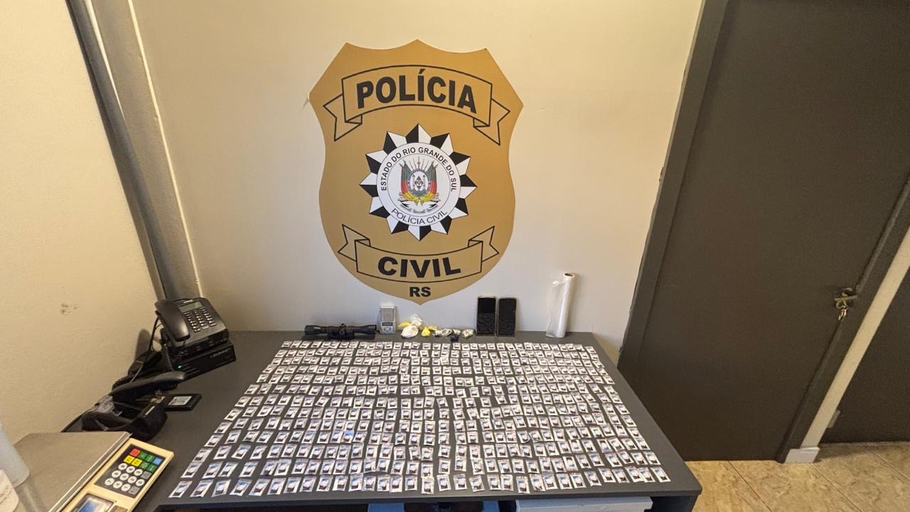 Polícia Civil desarticula esquema de tráfico em Canela e apreende grande quantidade de cocaína
