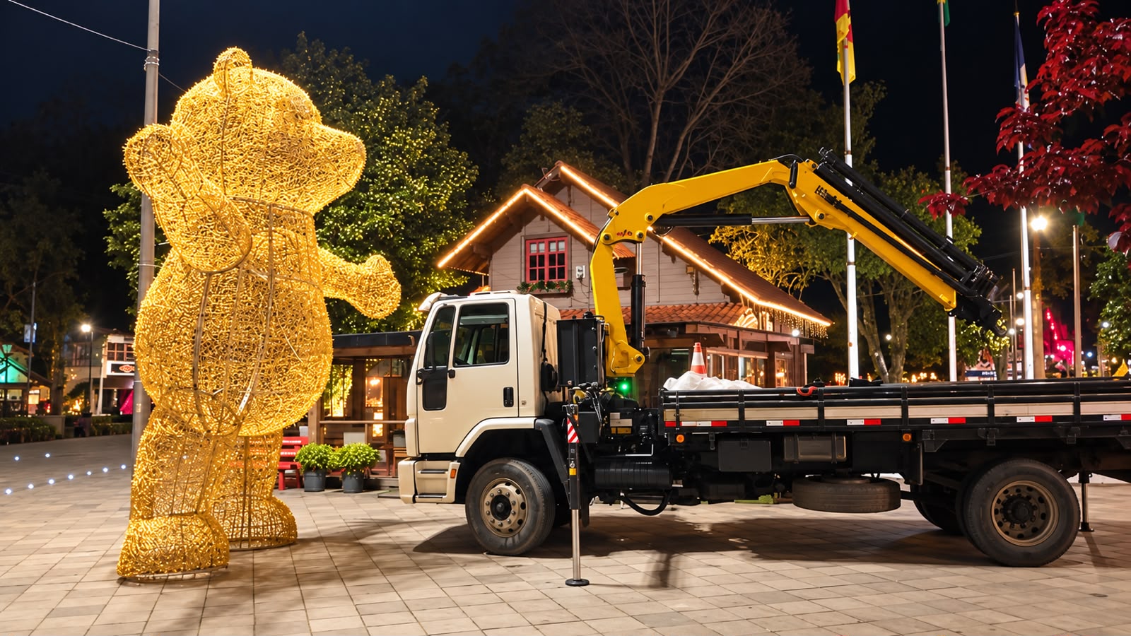 Com antecedência, decoração do Sonho de Natal toma conta das ruas de Canela