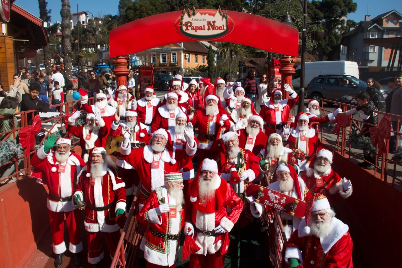 Gramado recebe mais de 60 papais noéis e mamães noéis para encontro nacional
