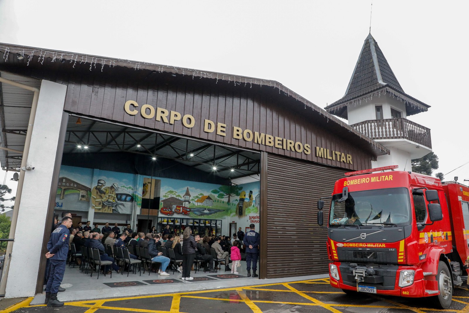 Obra no Corpo de Bombeiros de Gramado com investimento de R$ 300 mil dará mais agilidade no atendimento de emergências